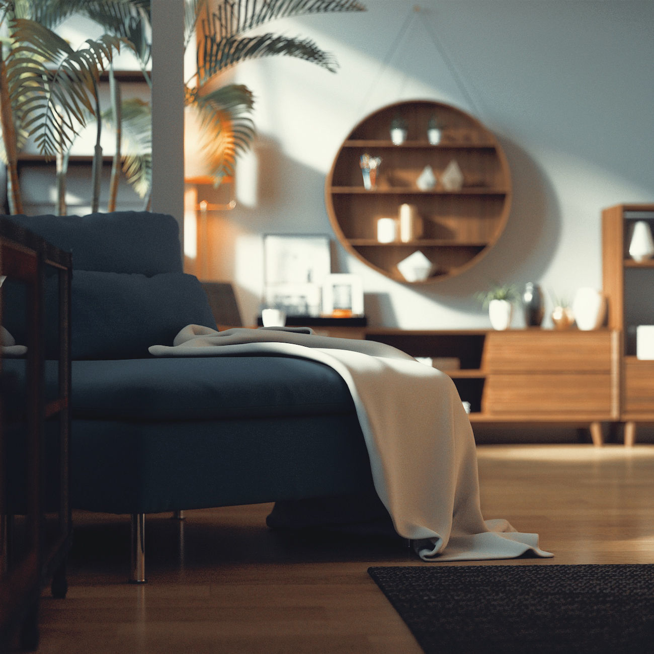 apartment for the single 3D model_6