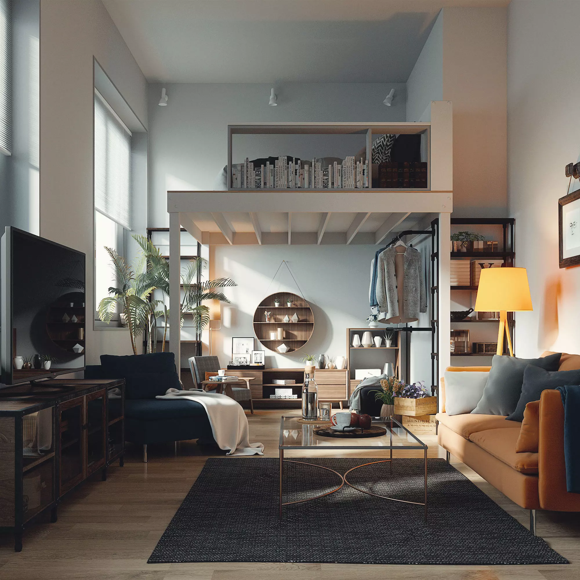 apartment for the single 3D model_0