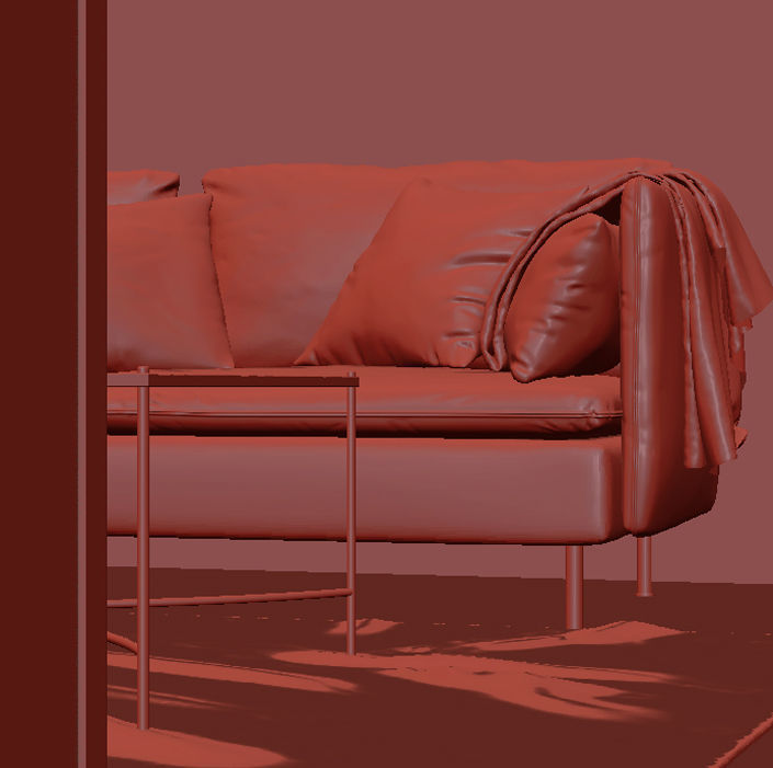 apartment for the single 3D model_12