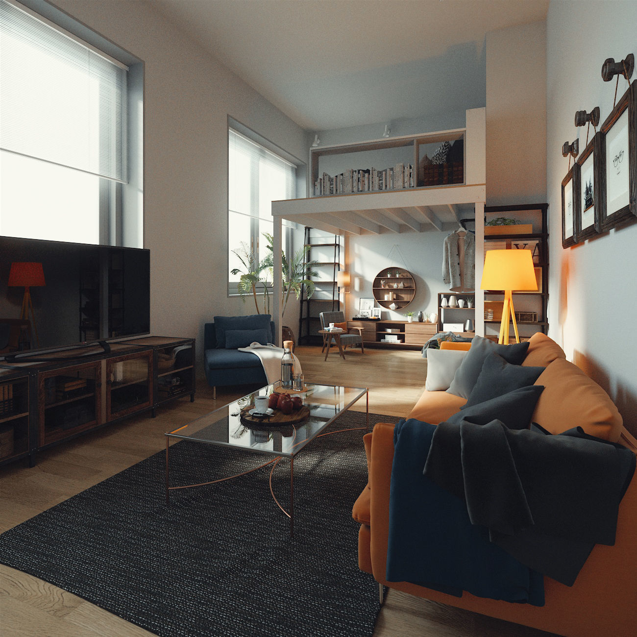 apartment for the single 3D model_1