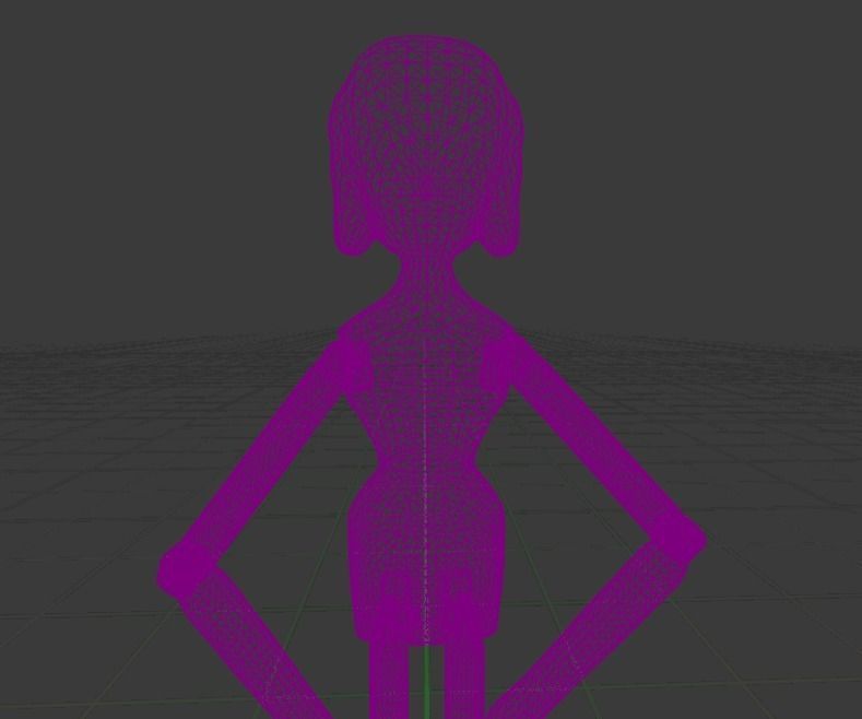 Peg Wooden Doll Toy - PBR - UE5 Low-poly 3D model_8