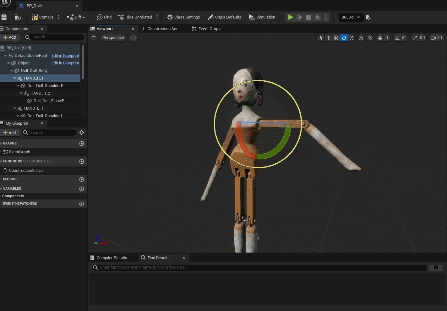 Peg Wooden Doll Toy - PBR - UE5 Low-poly 3D model_4