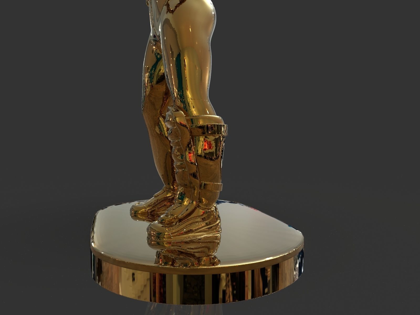 Baseball Trophy Sculpture 3D print model_24