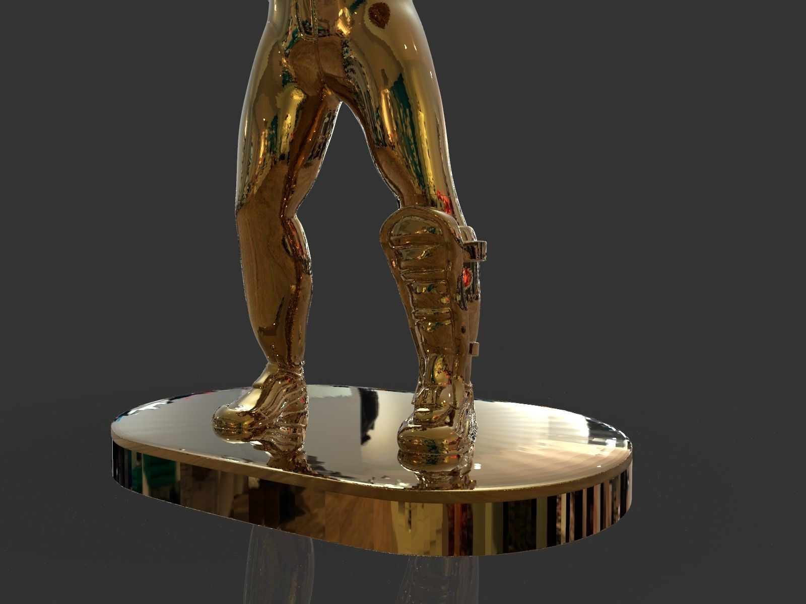 Baseball Trophy Sculpture 3D print model_23