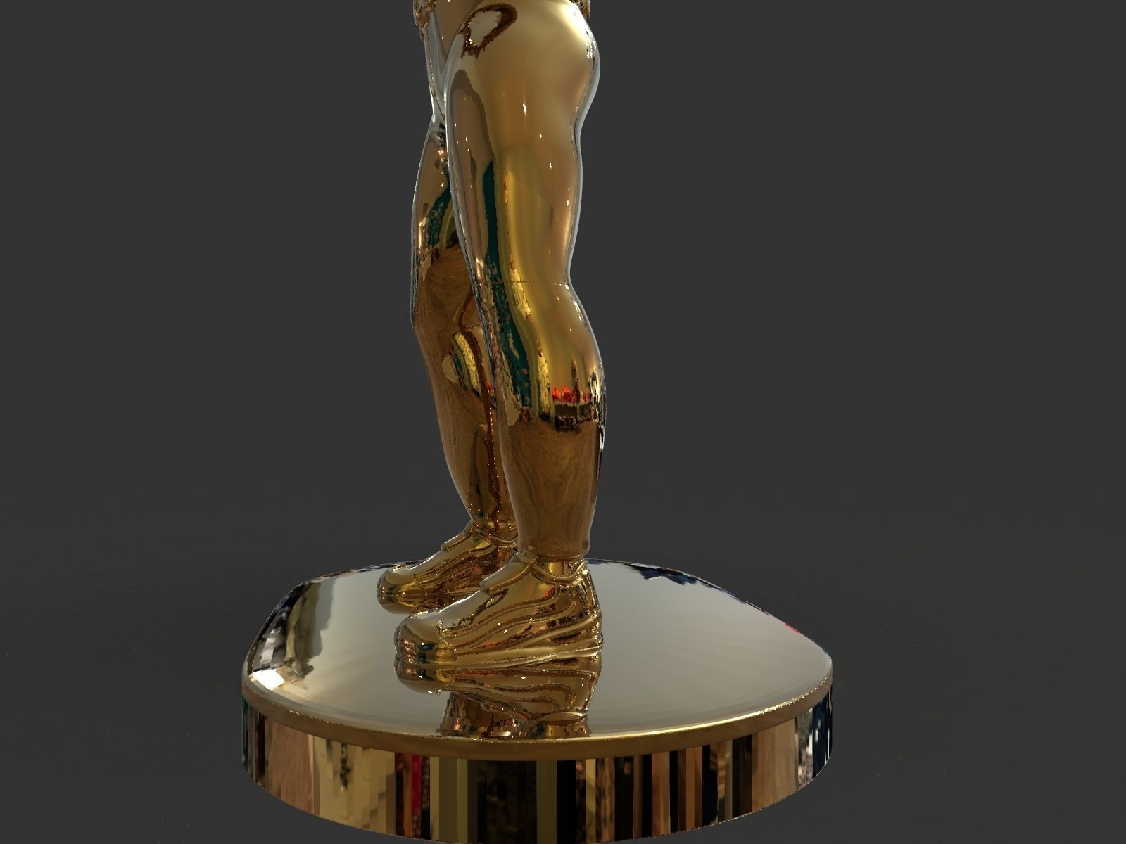 Baseball Trophy Sculpture 3D print model_22