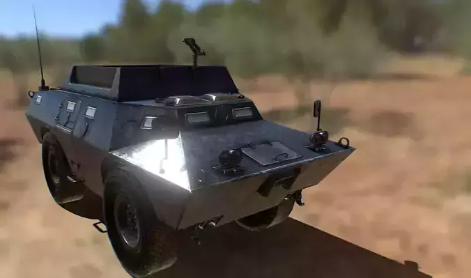 Spec Ops Apc Militar vehicle Low-poly 3D model