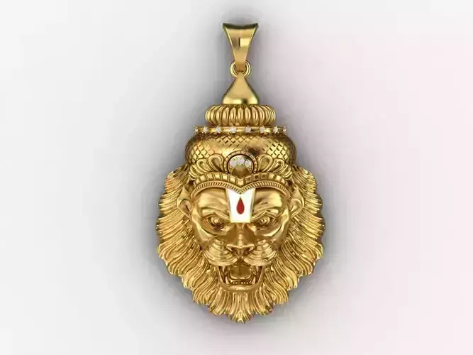 PENDANTS gold lion pendant