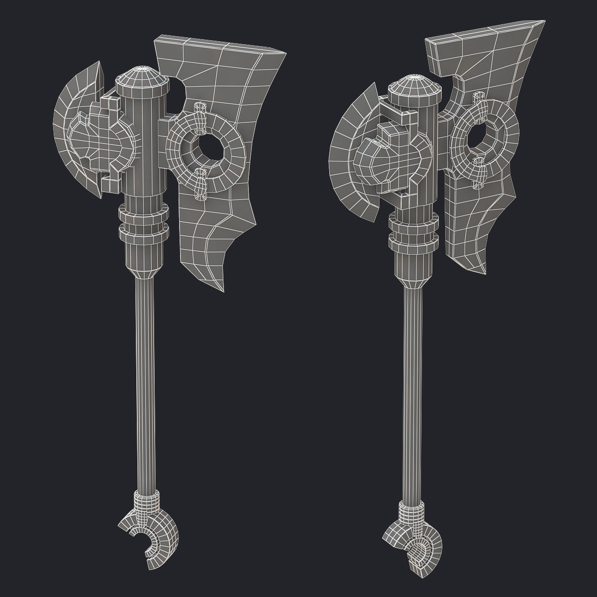 AXE stylized 3d model Low-poly 3D model_1