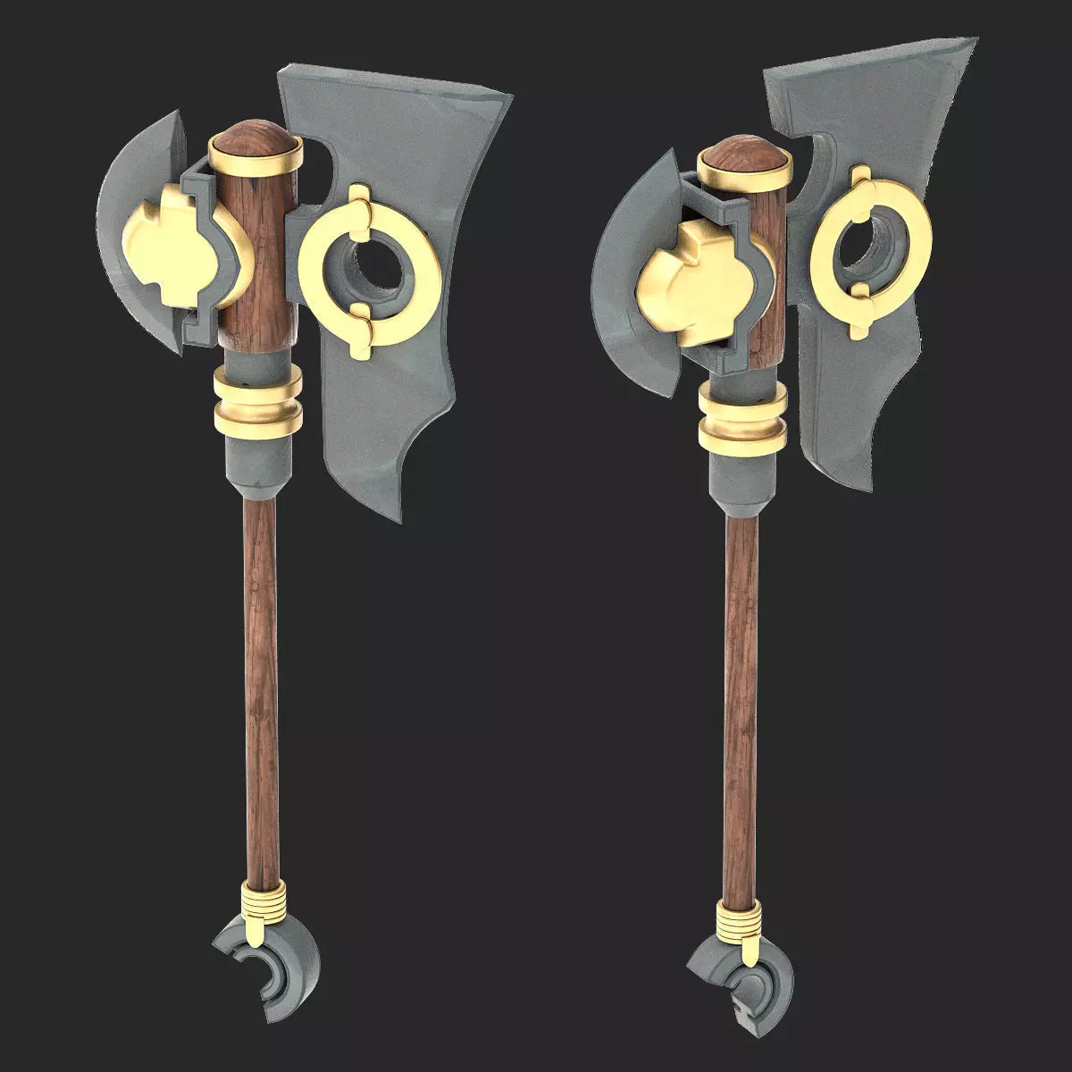 AXE stylized 3d model Low-poly 3D model_0