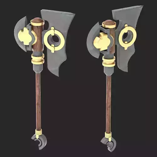AXE stylized 3d model Low-poly 3D model