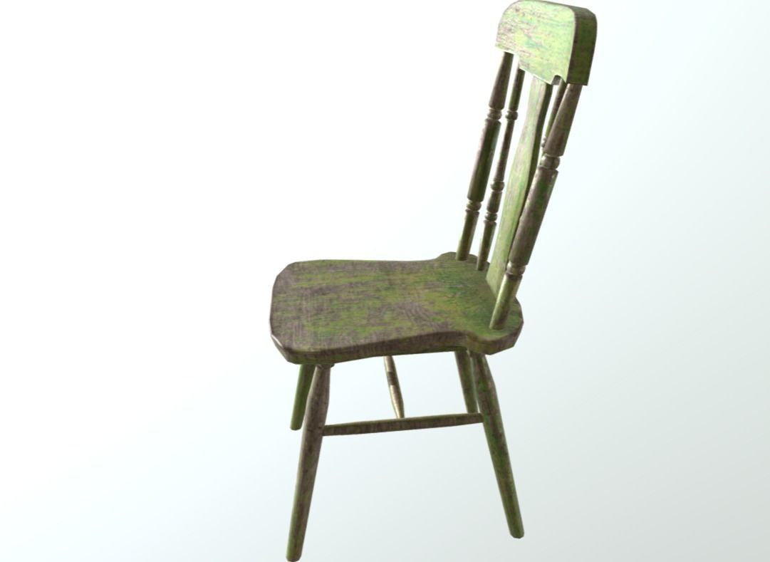 Chair pack Low-poly 3D model_5