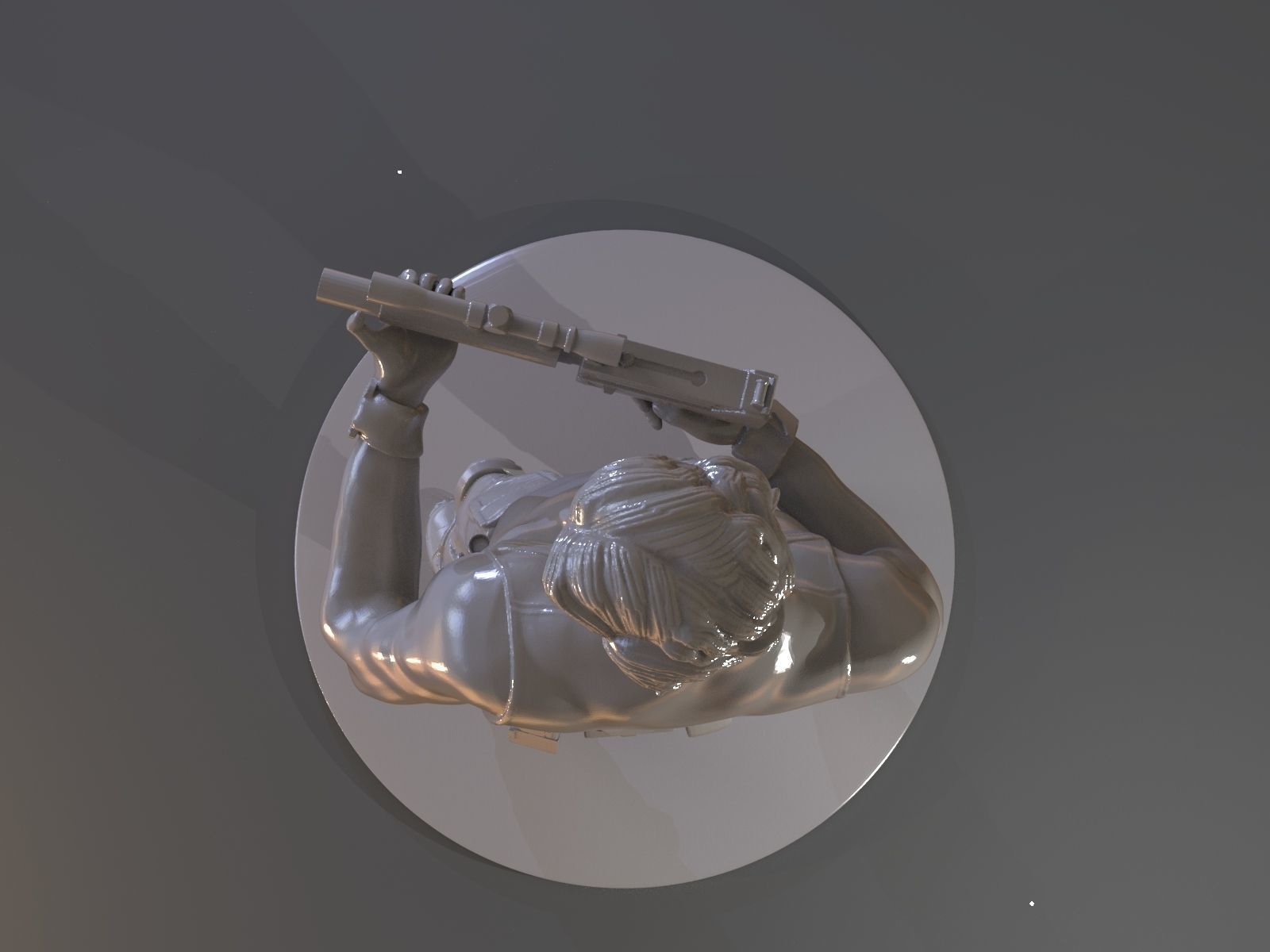 Snake Plissken Sculpture 3D print model_49