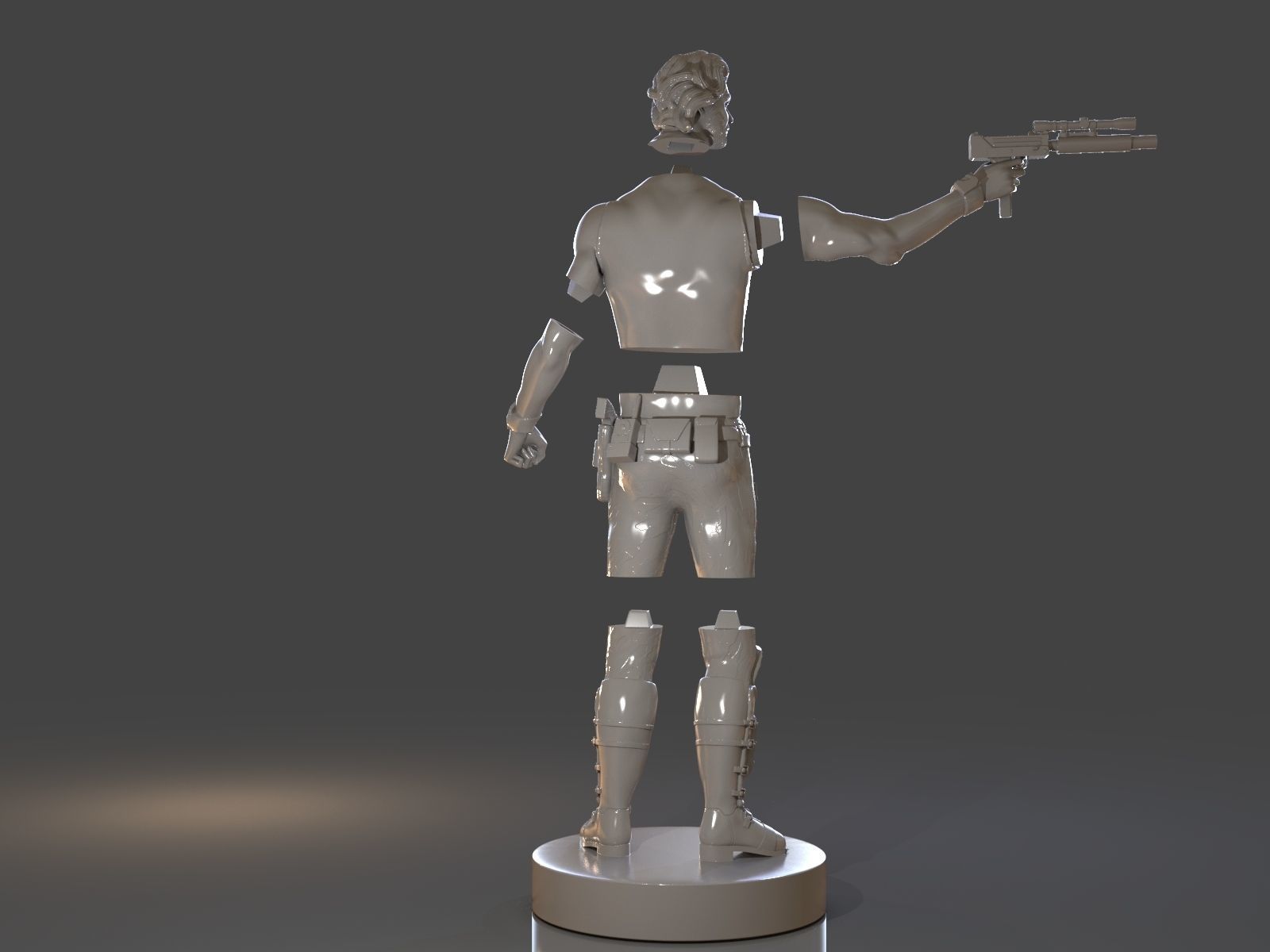 Snake Plissken Sculpture 3D print model_28