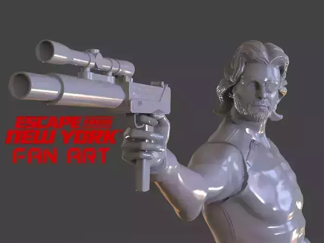 Snake Plissken Sculpture 3D print model