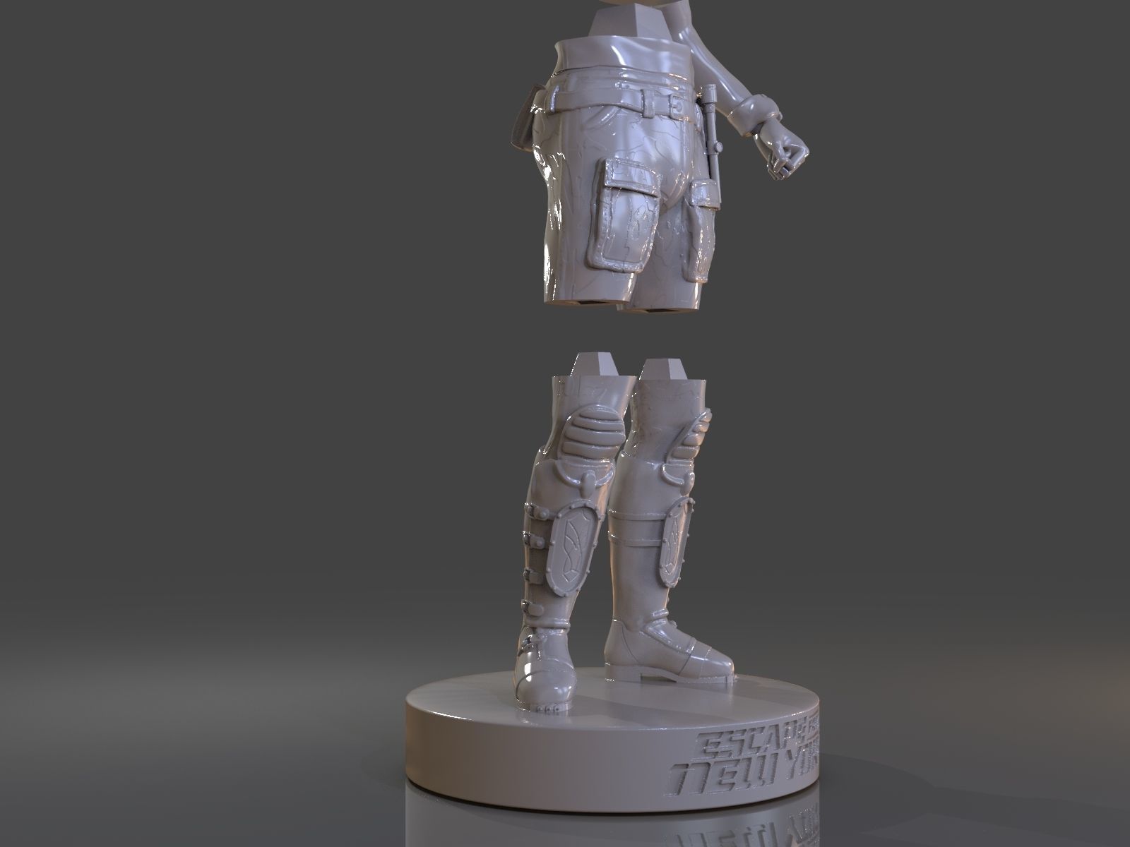 Snake Plissken Sculpture 3D print model_34