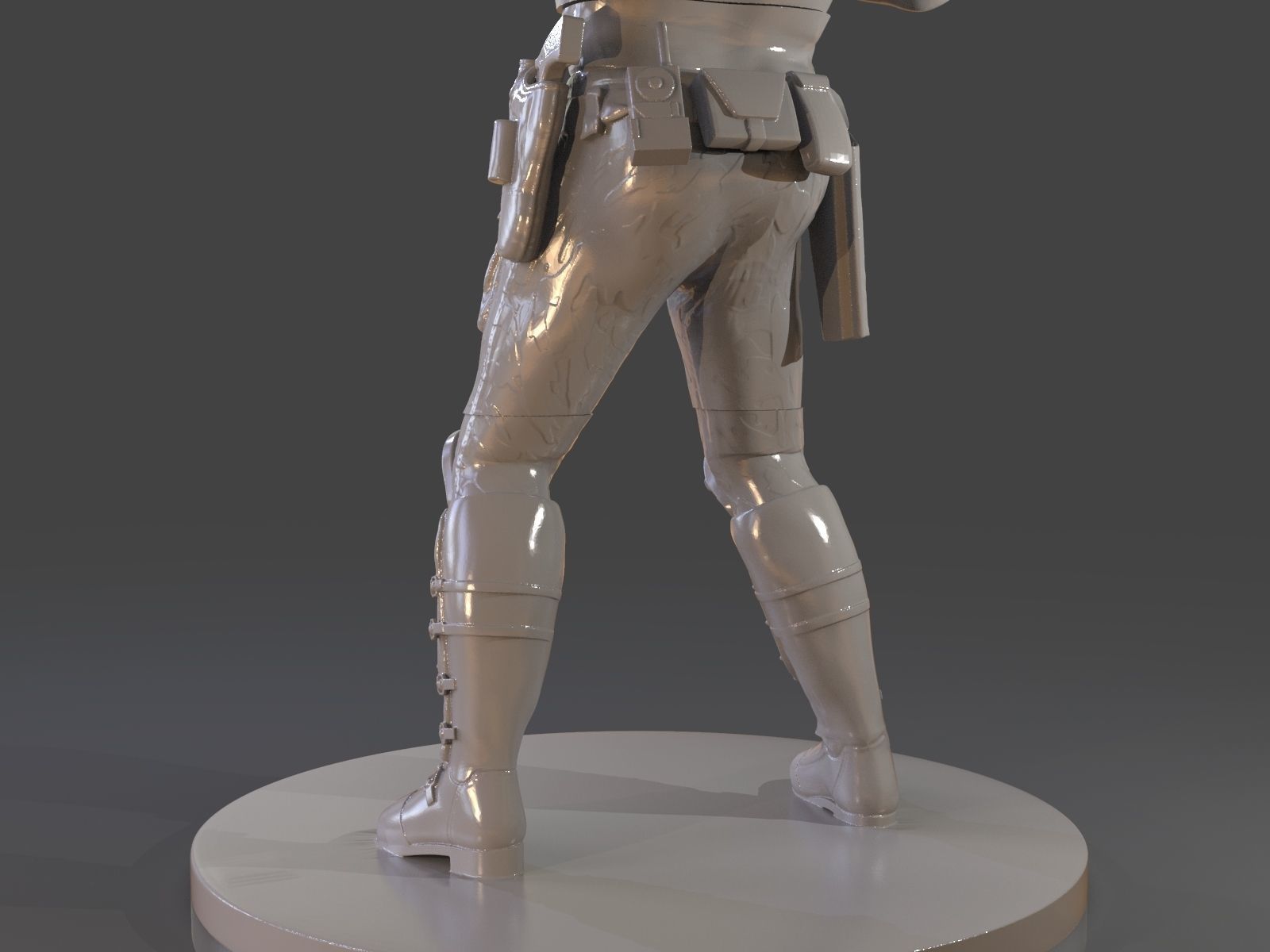 Snake Plissken Sculpture 3D print model_47