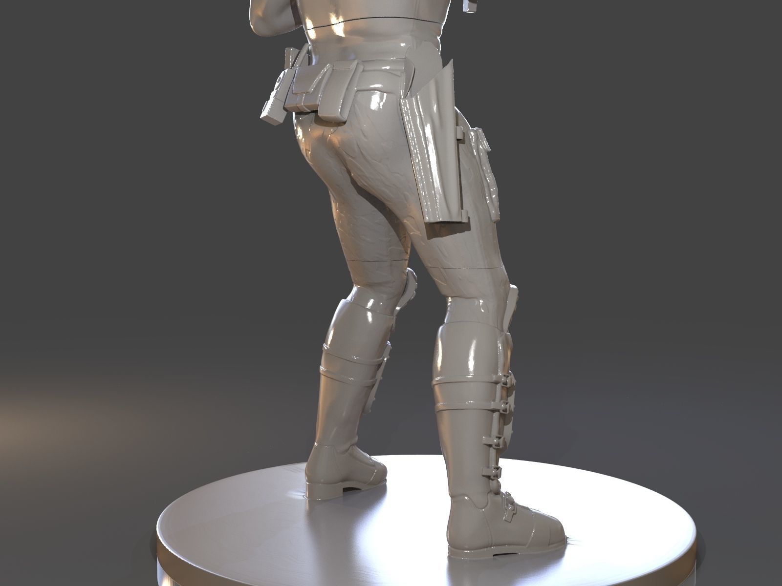 Snake Plissken Sculpture 3D print model_48