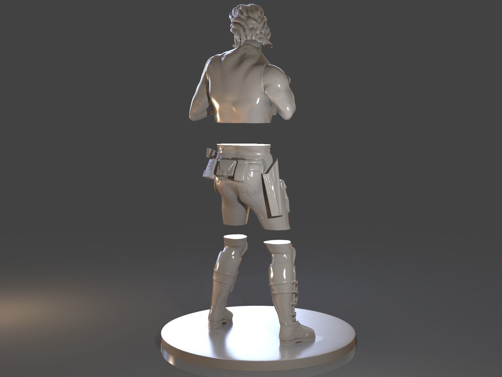 Snake Plissken Sculpture 3D print model_53