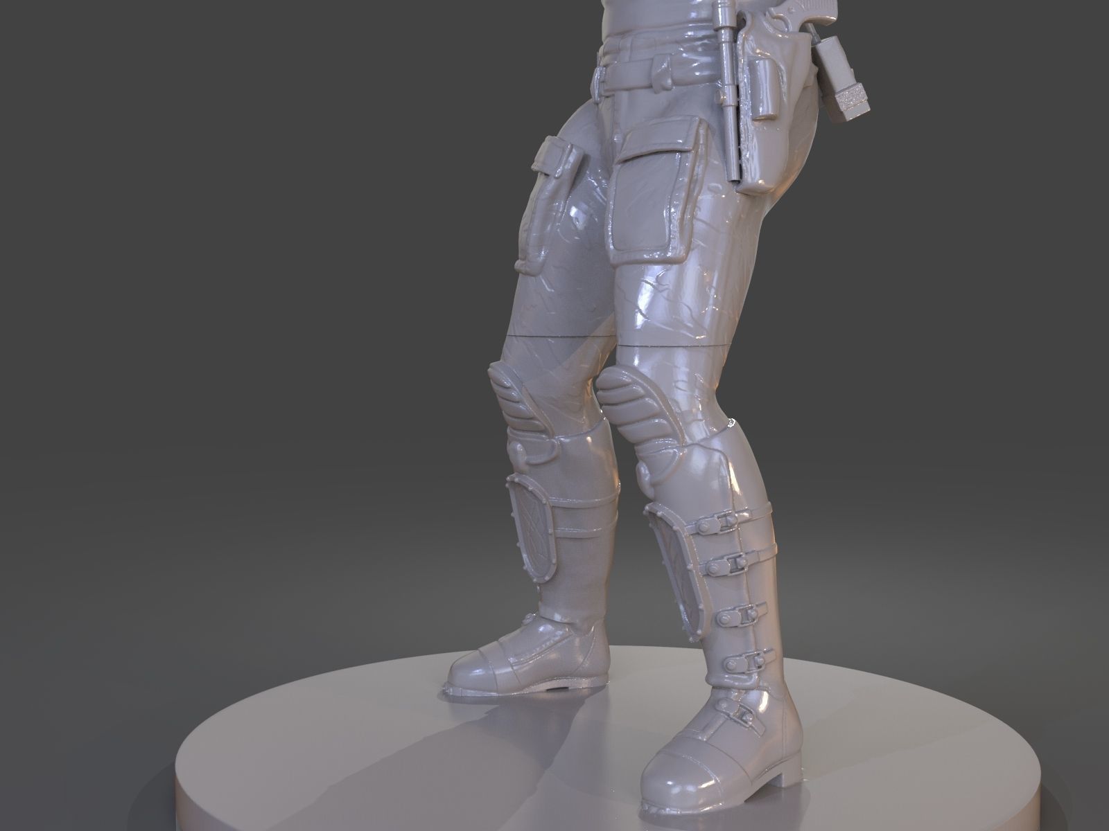 Snake Plissken Sculpture 3D print model_46