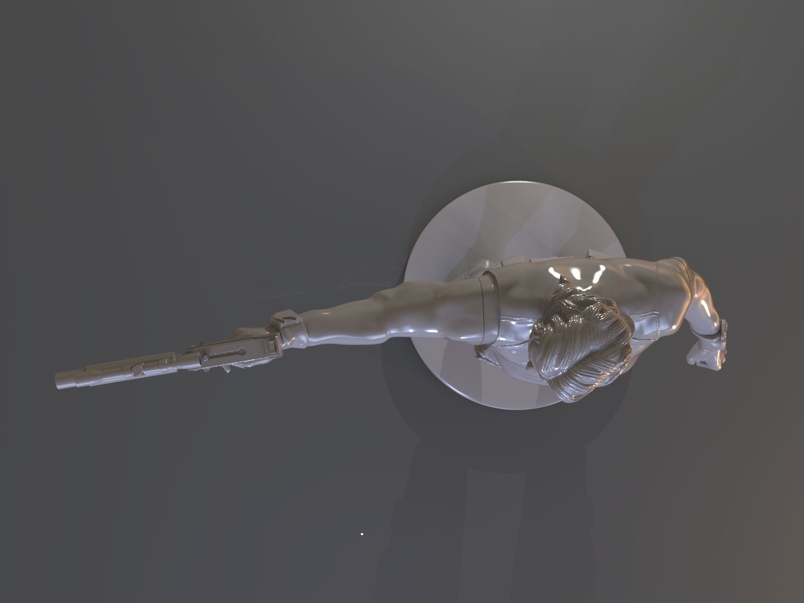 Snake Plissken Sculpture 3D print model_23