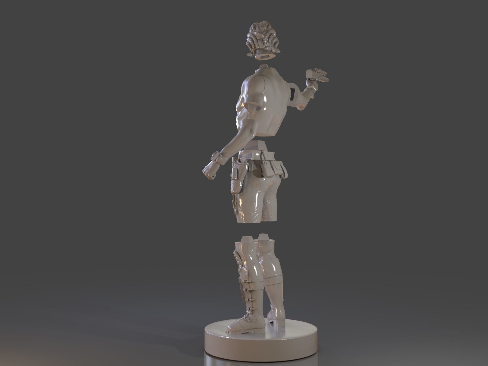 Snake Plissken Sculpture 3D print model_26