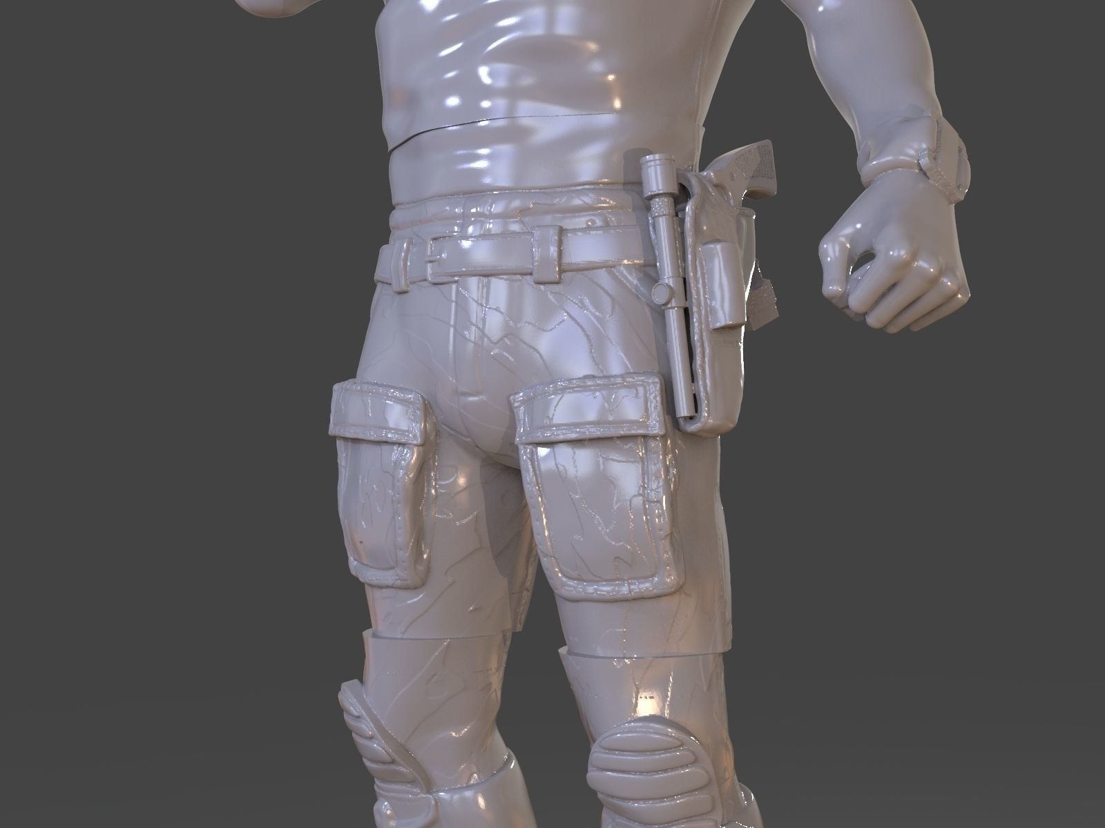 Snake Plissken Sculpture 3D print model_20