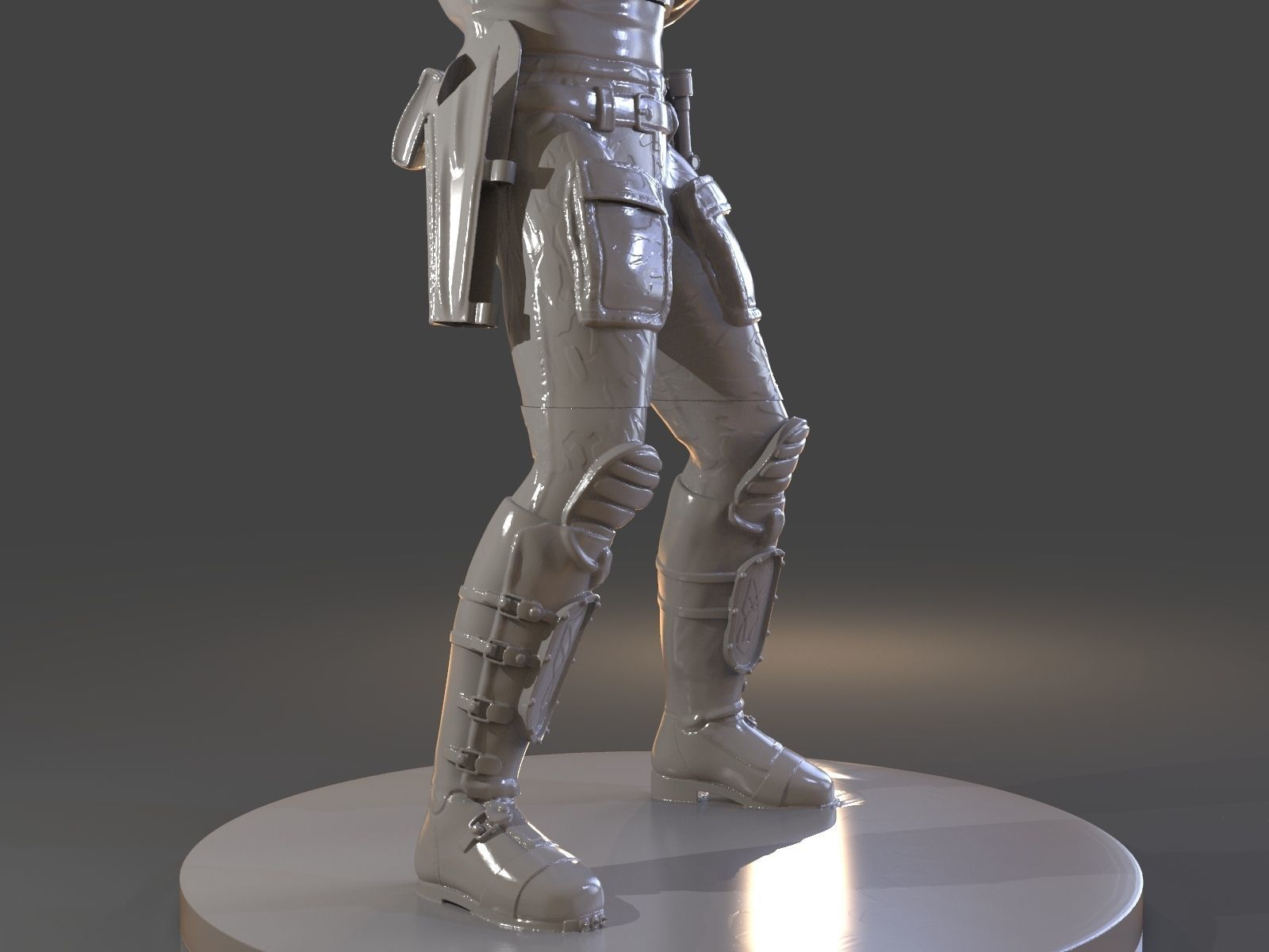 Snake Plissken Sculpture 3D print model_44