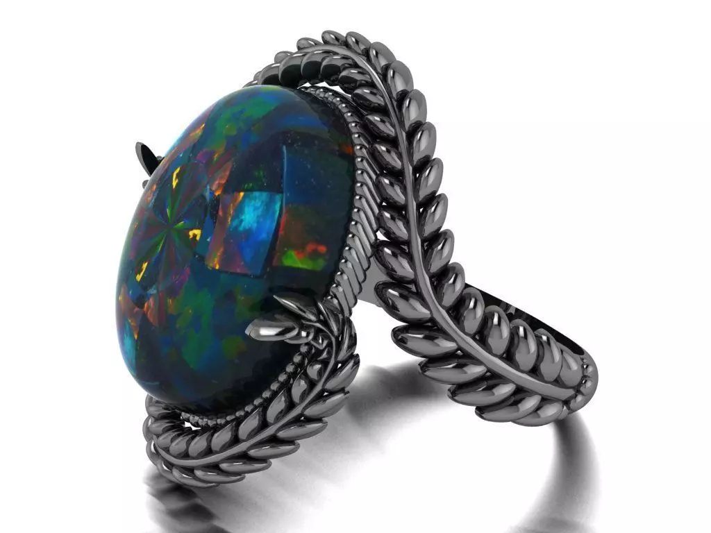 Classic ring for women 3D print model