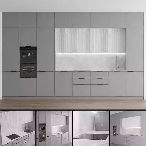 kitchen modern with cabinets and marble counter tops