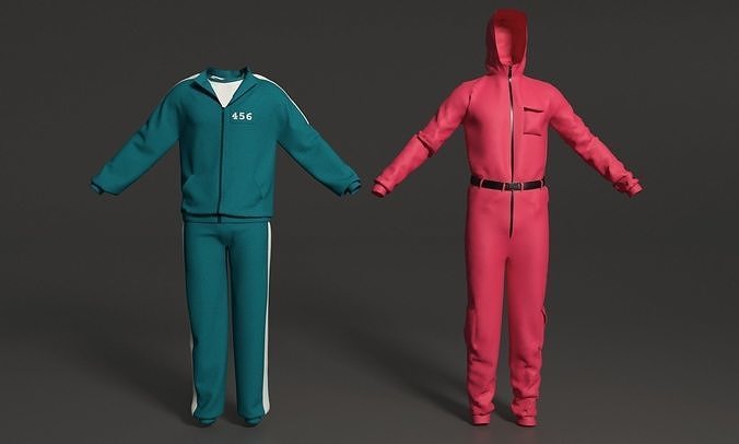 Squid Game Clothes 3D model