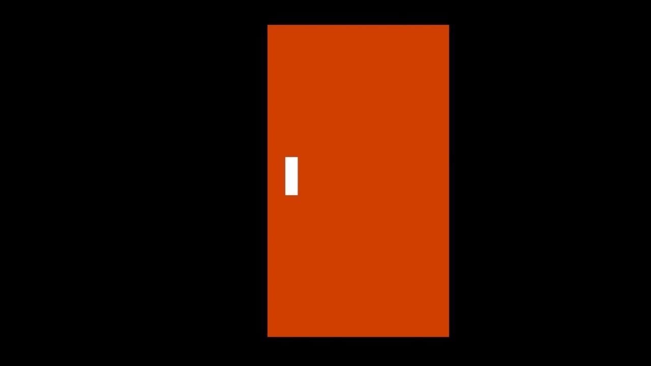 a door orange Free 3D model_1