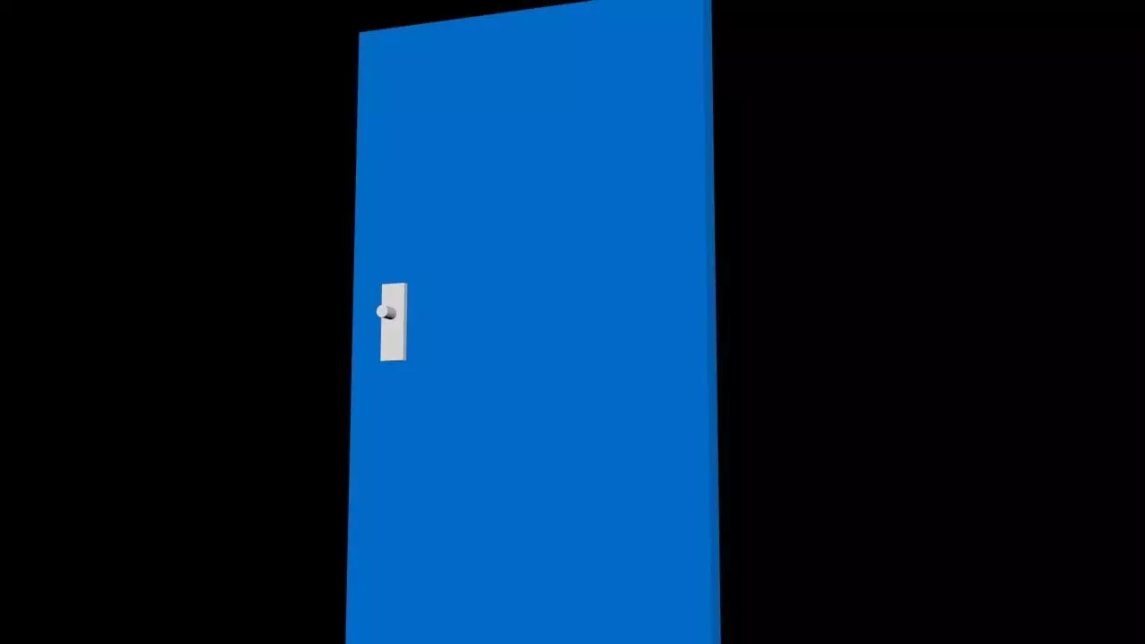 a door Free 3D model_0