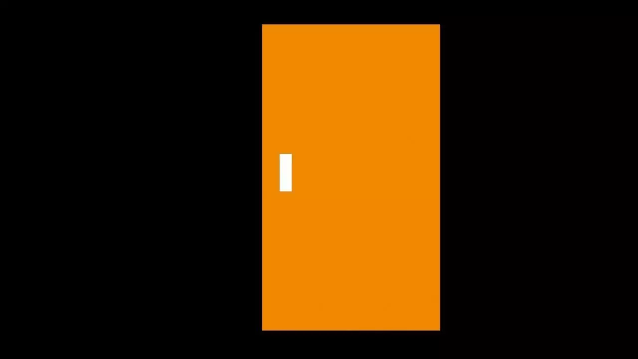 a door orange Free 3D model_0