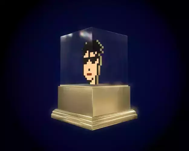 Gold Punk Low-poly 3D model