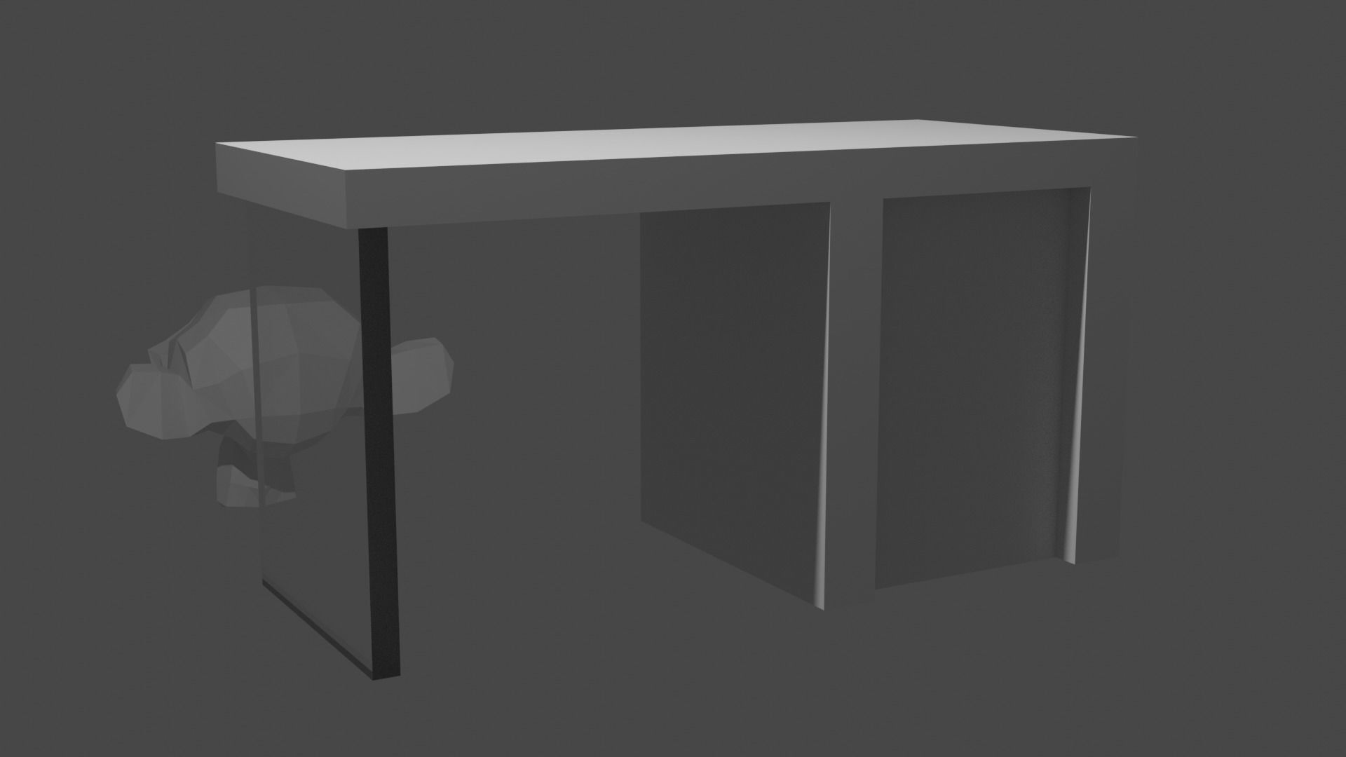 Minimalistic Desk 3D model_4