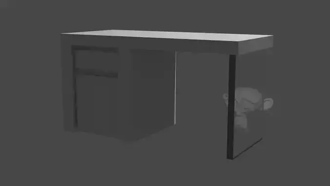 Minimalistic Desk 3D model
