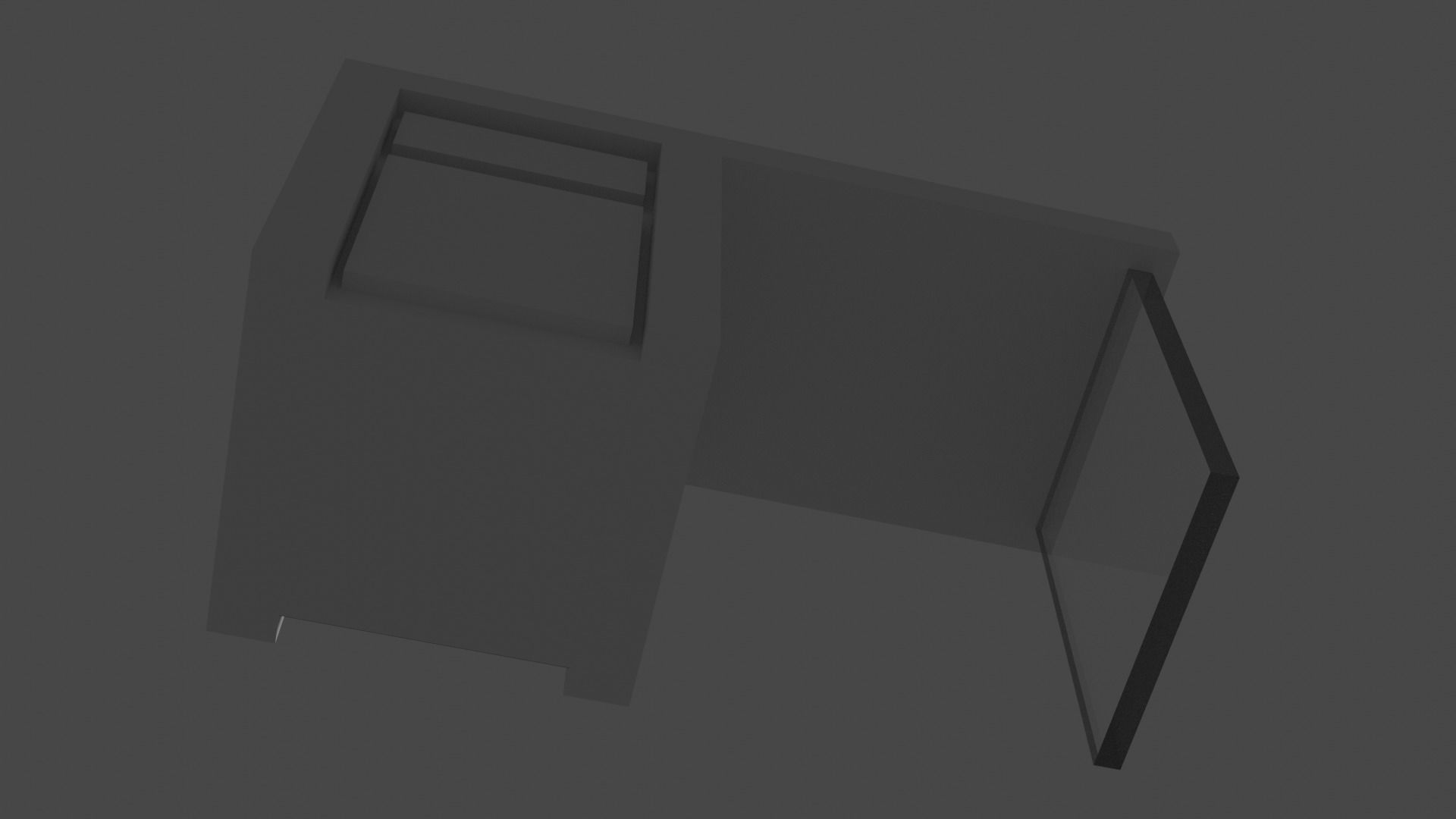 Minimalistic Desk 3D model_6