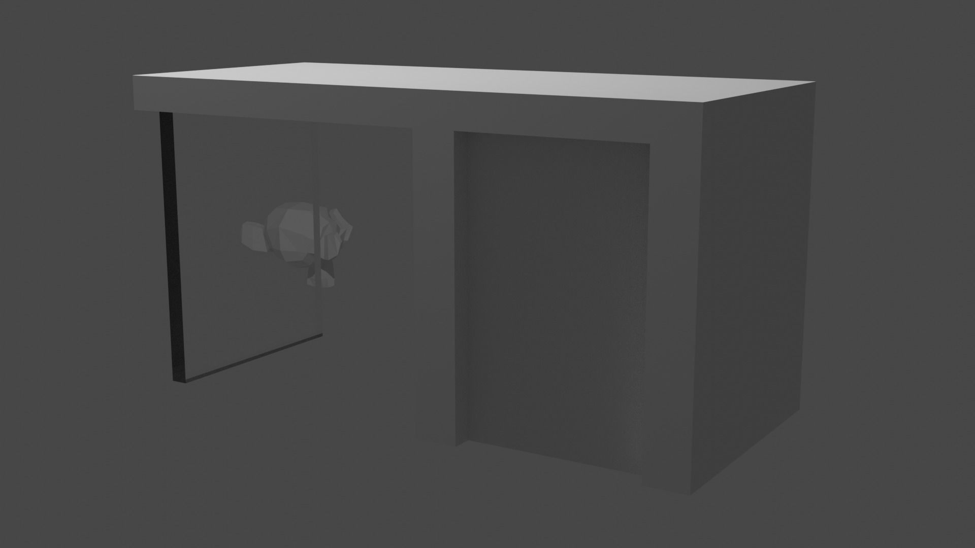 Minimalistic Desk 3D model_3