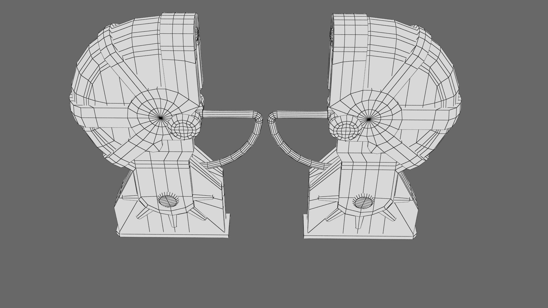 Turnstile 3 orange and star wars helmet Low-poly 3D model_23