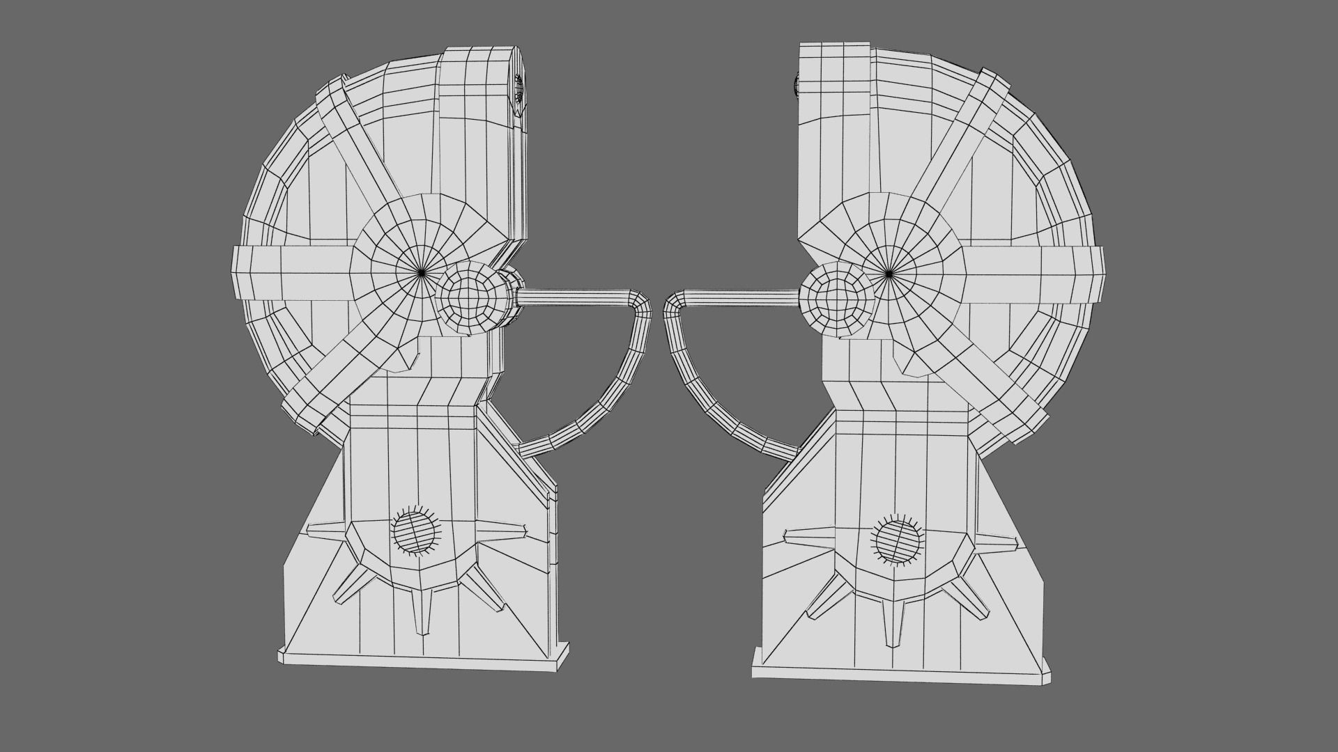 Turnstile 3 orange and star wars helmet Low-poly 3D model_22