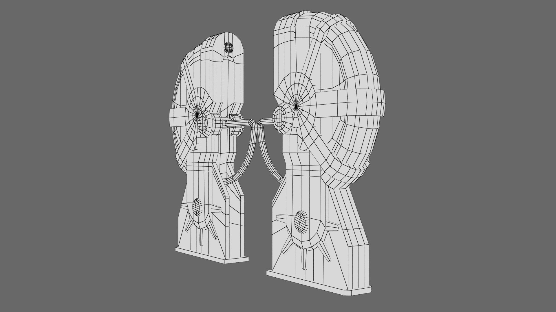 Turnstile 3 orange and star wars helmet Low-poly 3D model_19