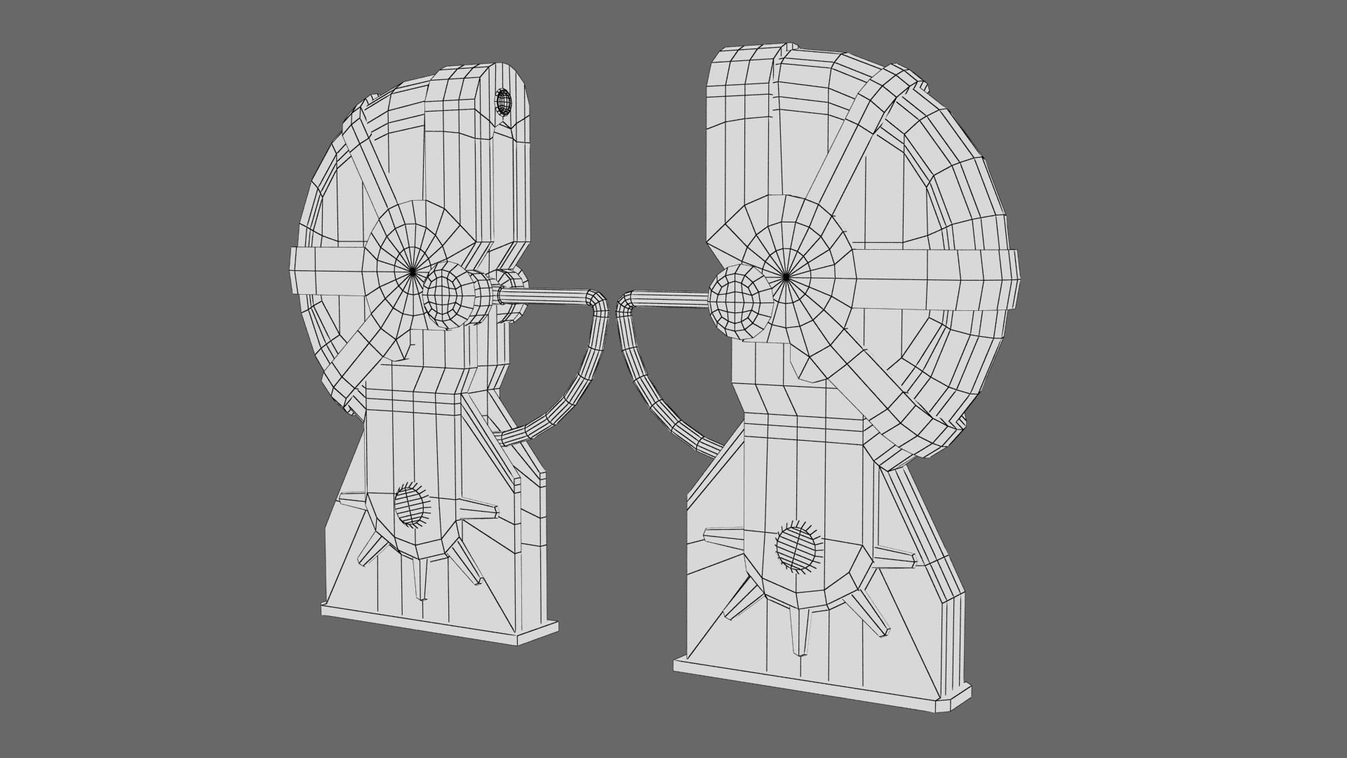 Turnstile 3 orange and star wars helmet Low-poly 3D model_18