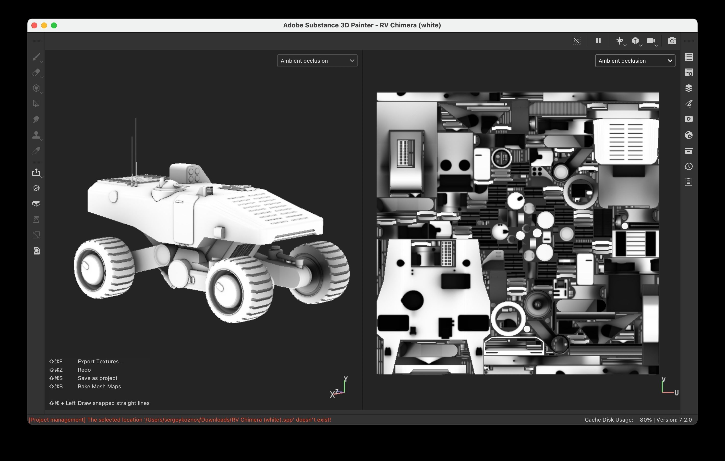 Martian Space Rover Mars Explorer Low-poly 3D model_11