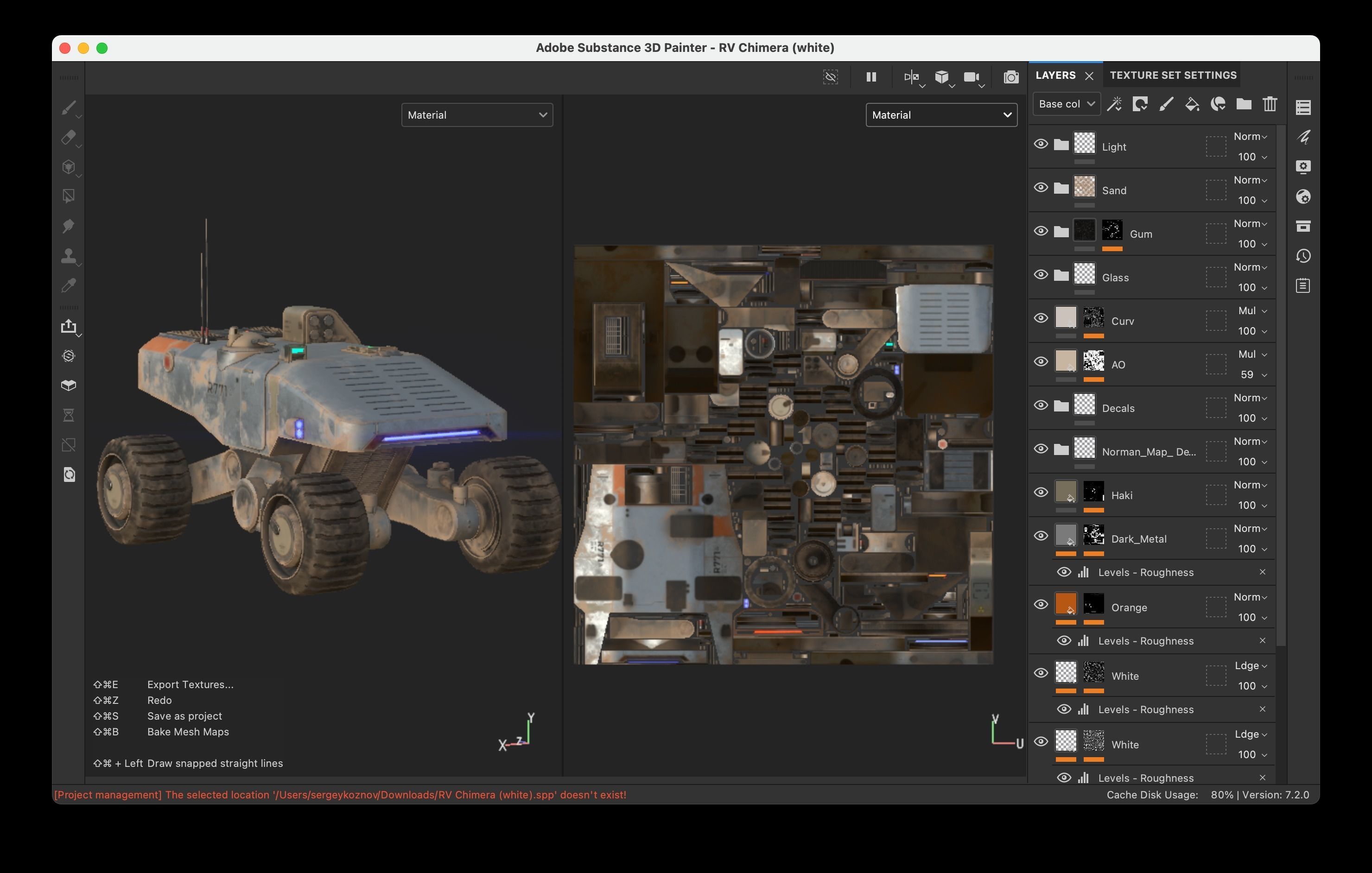 Martian Space Rover Mars Explorer Low-poly 3D model_21