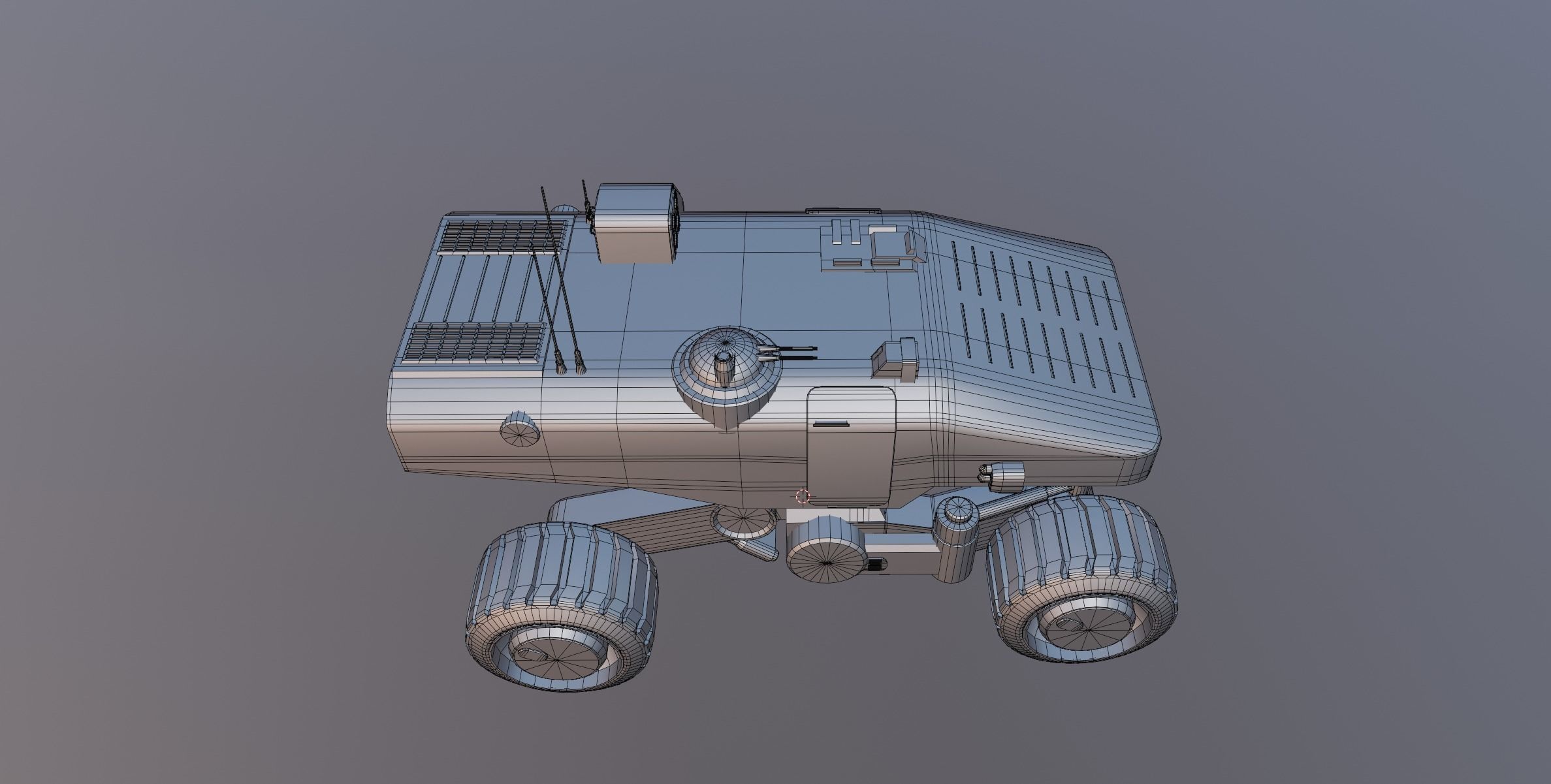 Martian Space Rover Mars Explorer Low-poly 3D model_14