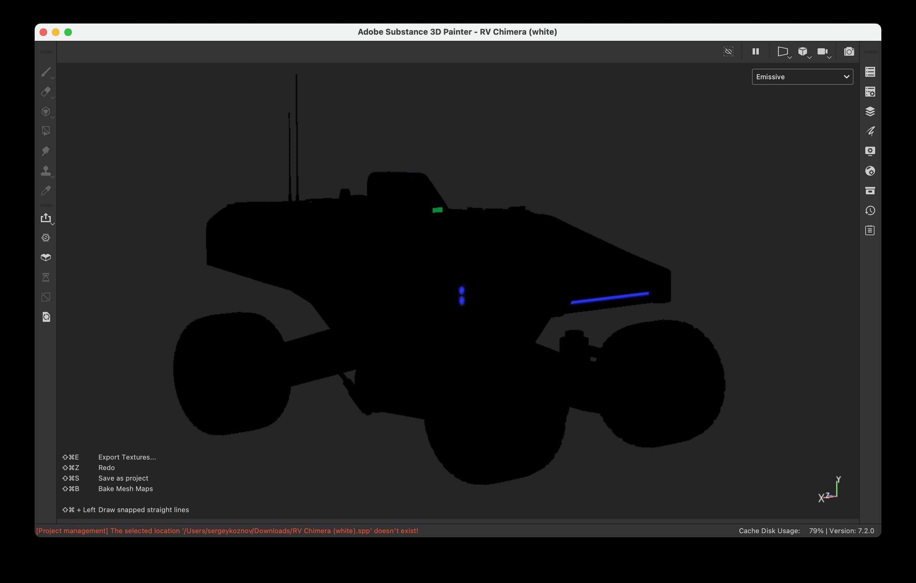Martian Space Rover Mars Explorer Low-poly 3D model_12