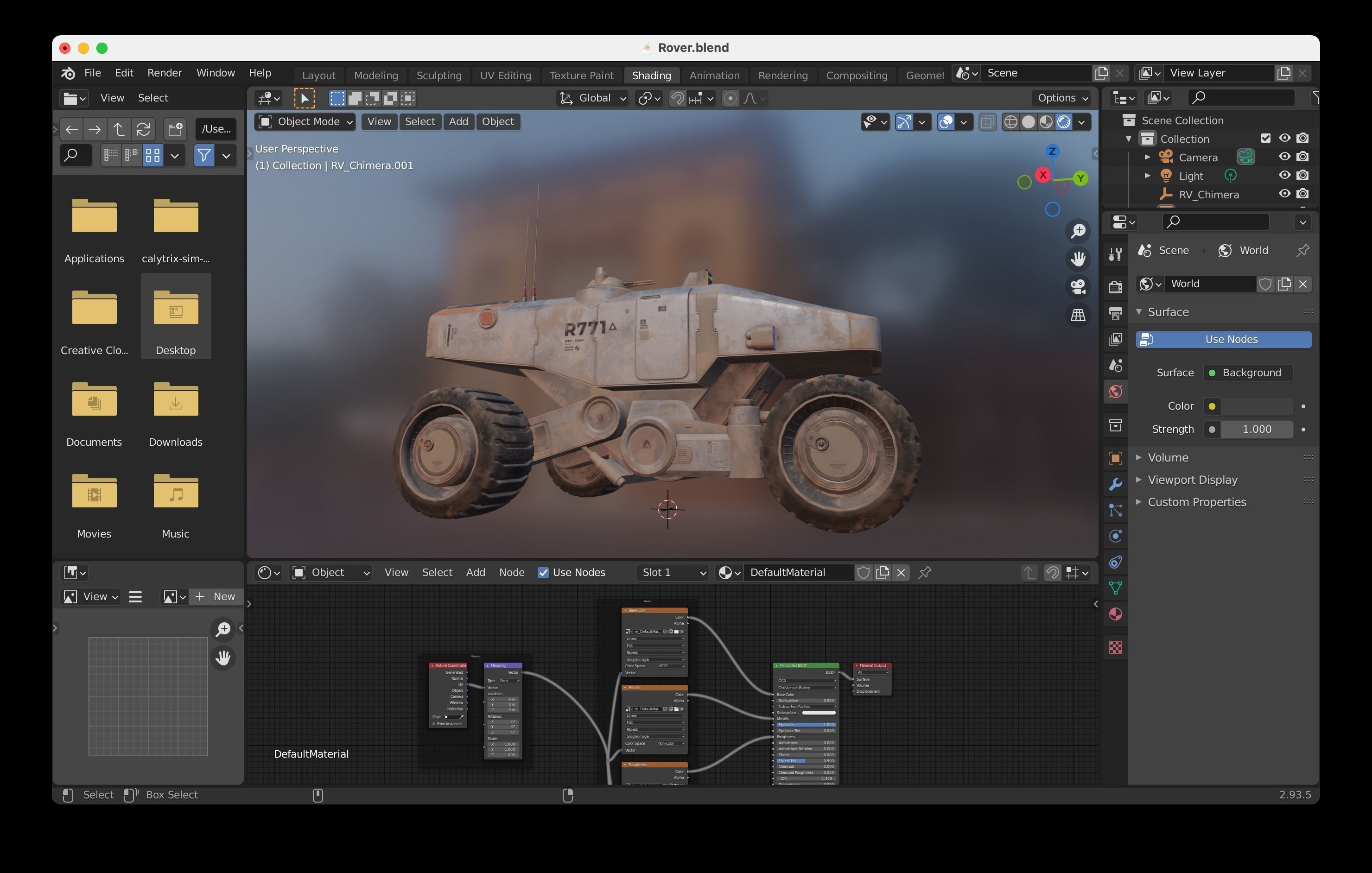 Martian Space Rover Mars Explorer Low-poly 3D model_20