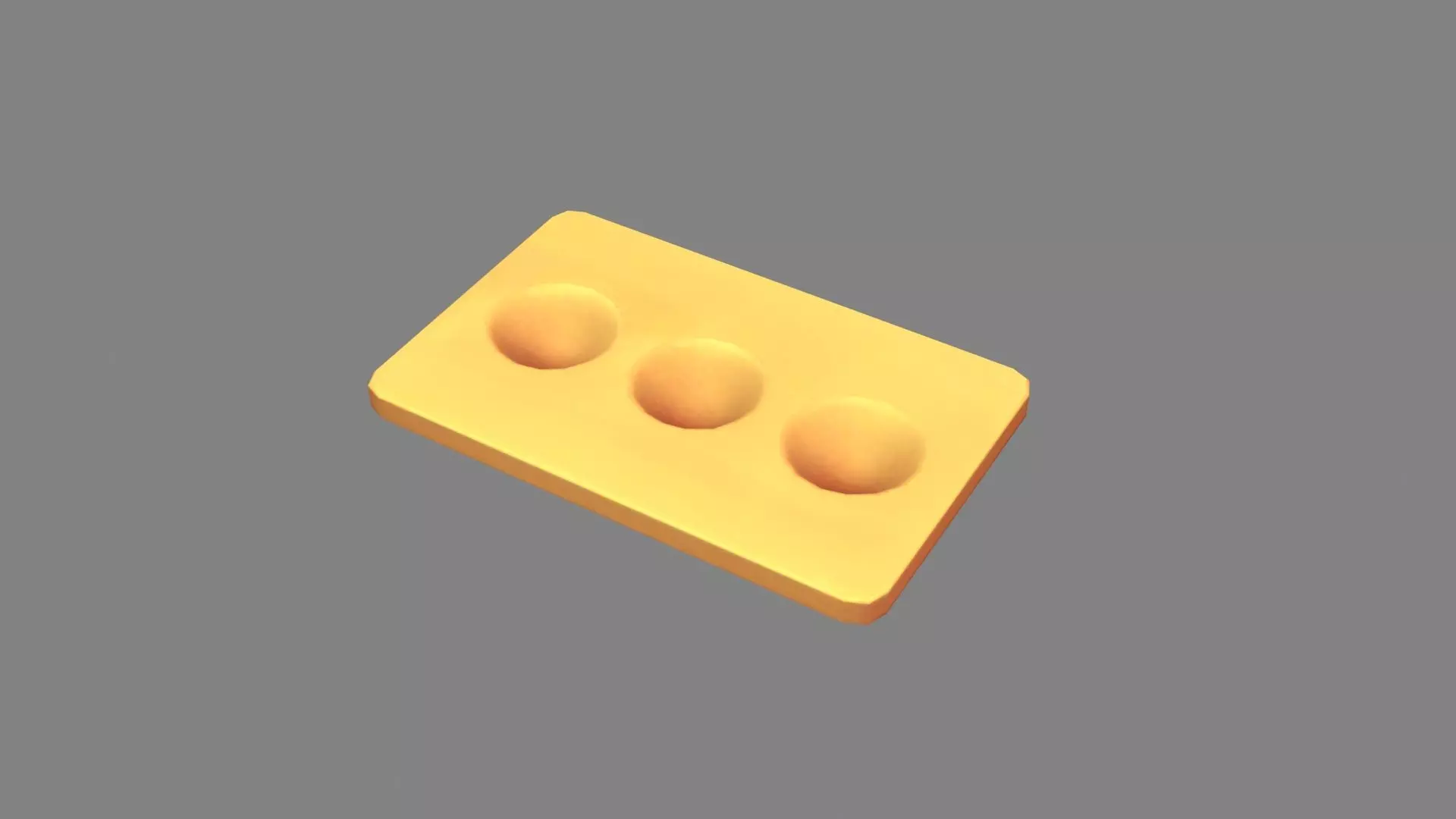 Cartoon egg tray - egg support Low-poly 3D model