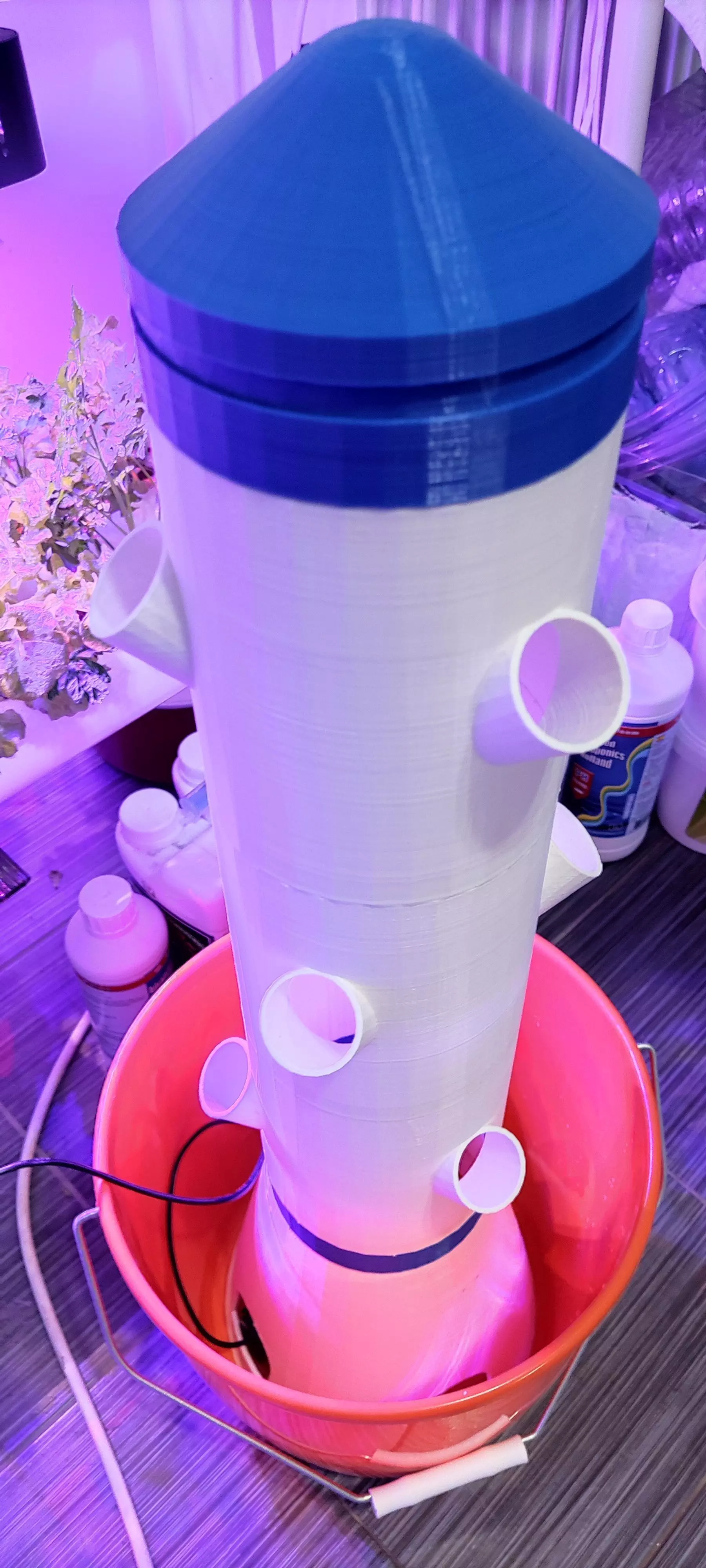 3D printed  Hydroponic Tower 3D print model_0