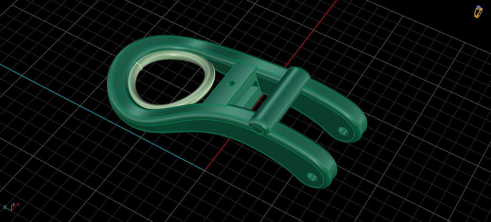 Lock for earrings 2 3D print model_7